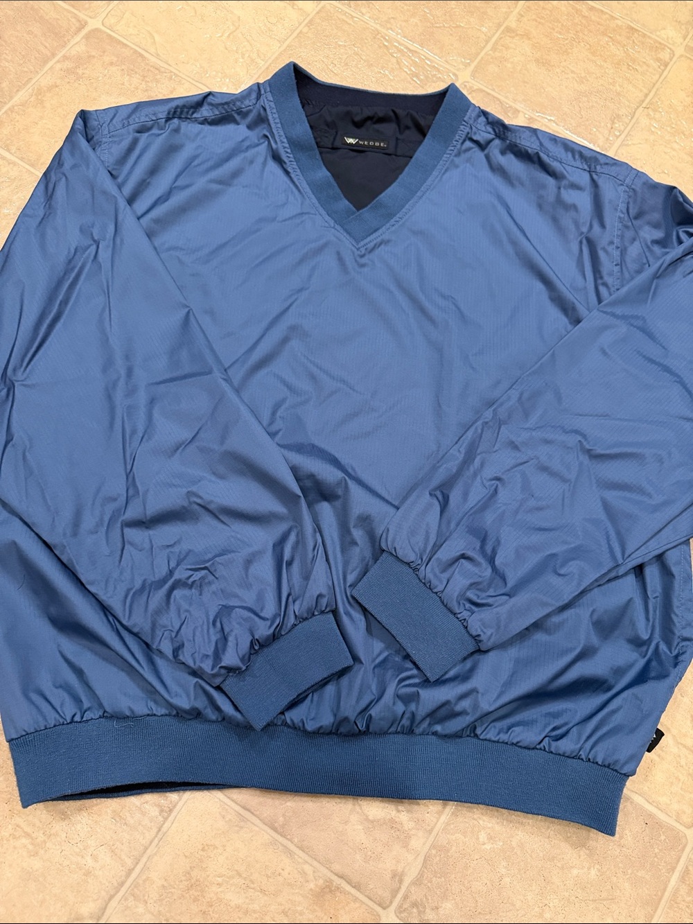 Wedge Men's V-Neck golf pullover windbreaker.